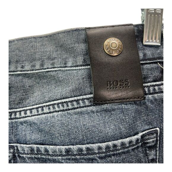 Hugo Boss Regular Fit Men's Jeans Straight Leg 36 x 32 Cotton Denim - Picture 6 of 9